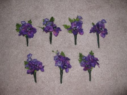 My DIY boutonnieres, card box, and Mr. & Mrs. signs  :) :  wedding Boutscompressed