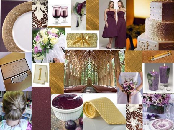 Spring brides...what were/are your colors? Need some inspiration! :  wedding Eggplantbuttercup