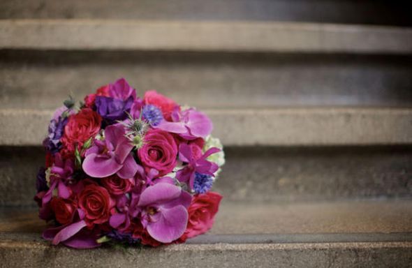 Show Off Your Bouquet Inspiration! :  wedding Purple