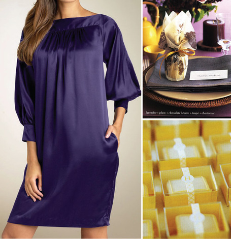 Spring brides...what were/are your colors? Need some inspiration! :  wedding Purple And Yellow Color Palette 2