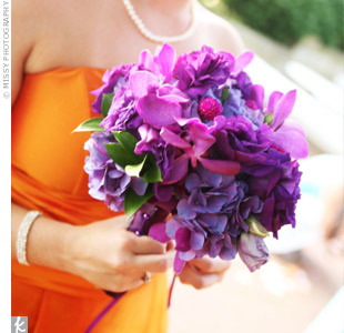 Show Off Your Bouquet Inspiration! :  wedding Purple Bouquet