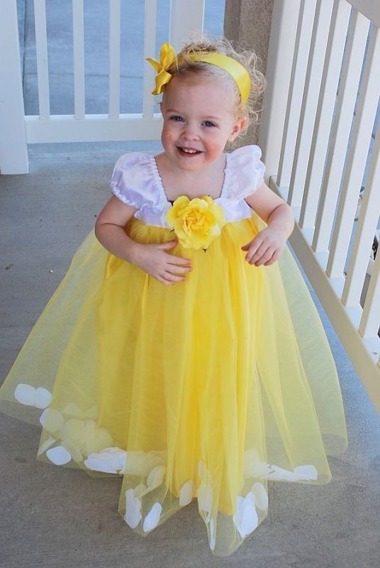 flower girl dresses that are not typical flower girl dresses : wedding flower girl kids attendants Yellow Tutu
