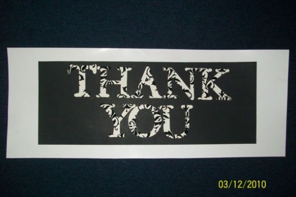 Msmonicka's Damask Sign for Photo Thank Yous wedding Damask Signs