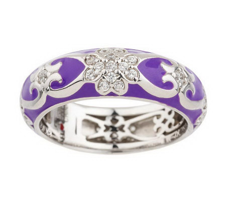 Enamel wedding sale band