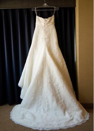 La Sposa Fiordo wedding gown, Size 8 Ivory :  wedding la sposa ivory lace 8 fiordo sweetheart a line Dress 2