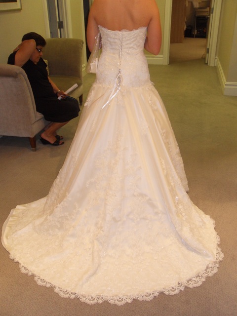 Show Dress and It's Shoes!! :  wedding dress bride shoes BackSmall
