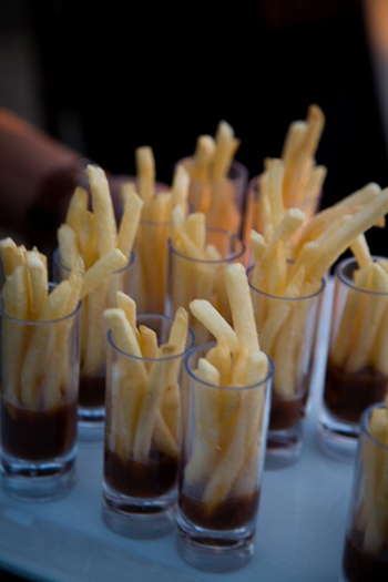 Menu Finalized :  wedding French Fry Shooters