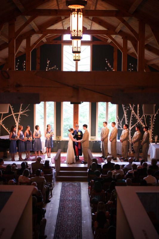Off the Beaten Path Venues : wedding maine venue ceremony Wide Ceremony Shot
