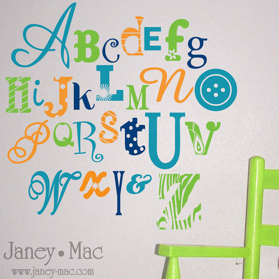 Show me your Etsy baby finds! : wedding Abc Wall
