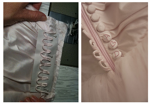 Show off your trumpet/mermaid style dress : wedding Button Detail