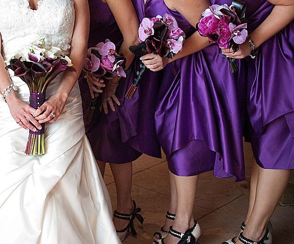Purple and wedding Flowers 1 year ago