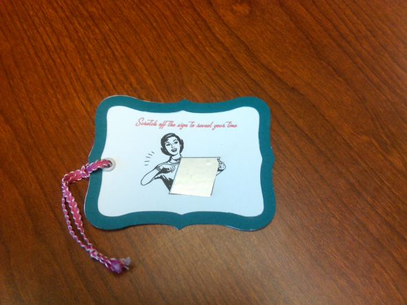 Bridal Shower Invitations :  wedding Scratch Off Tag