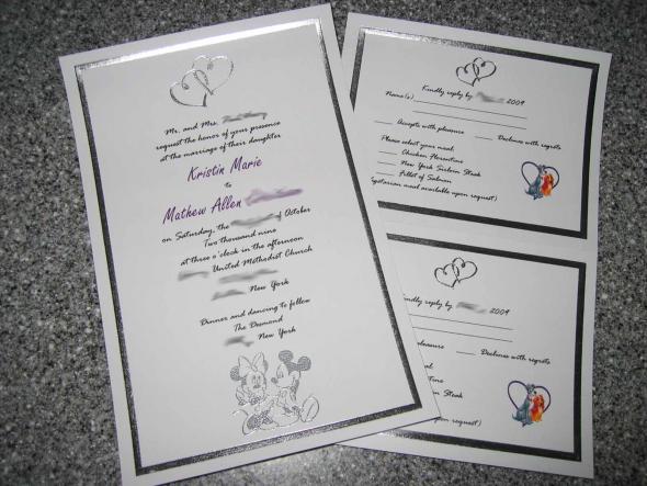 Invitations with a compromise - I love them!