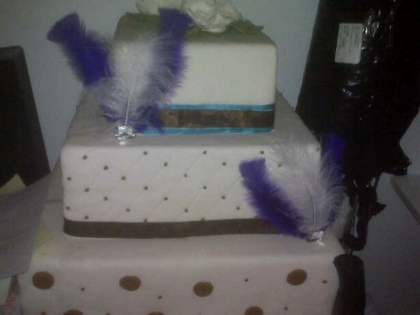 Made my cake adornment!! :  wedding 2