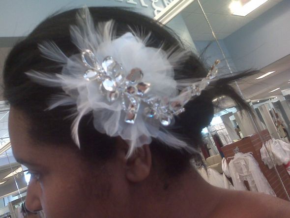 My Thrifty Ideas Thus Far.. Post your best ones here! :  wedding Fascinator2