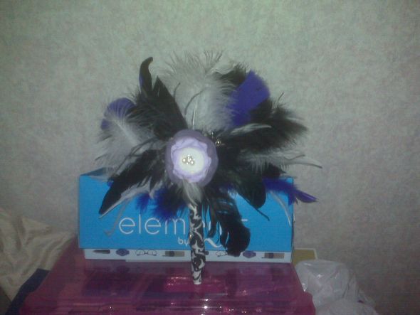 My feather bouquet!!/Need Help :  wedding Feather2