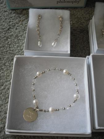 Putting together the bridesmaid gifts! :  wedding bridesmaids gifts jewelry philosophy kirstie kelly CIMG0845