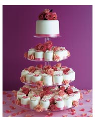 Cupcake or Cake? :  wedding cake cupcake reception dessert 2miniature Wedding Cakes