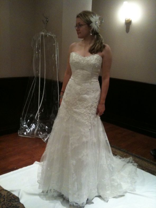 Love my dress!! :  wedding dress casablanca 1827 Dec Dress 7