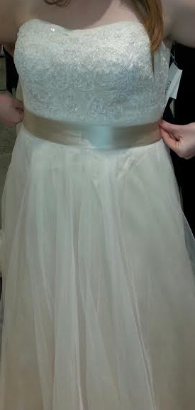 Champagne Wedding Dress/Navy MOH Dress/What color suits?
