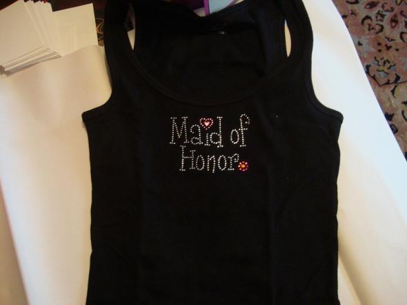 DIY bridesmaid gifts :  wedding DIY MOH Tank