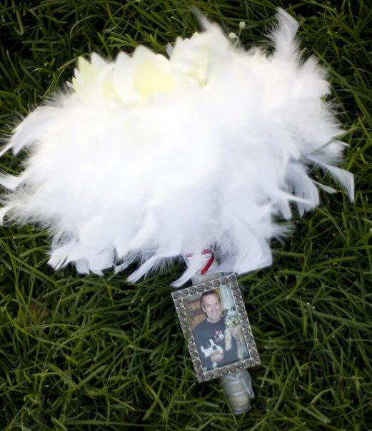DIY Feather Bouquet First Attempt wedding bouquet white