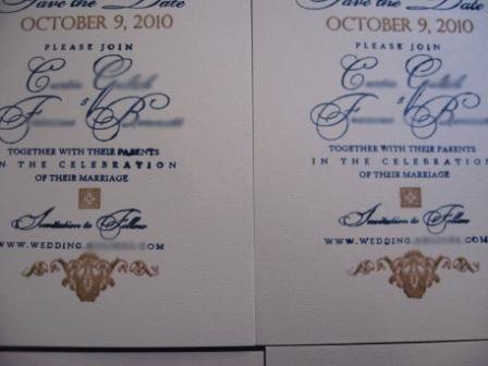 Gocco Mess...Need Help :  wedding gocco save the dates 1 diy Std 1