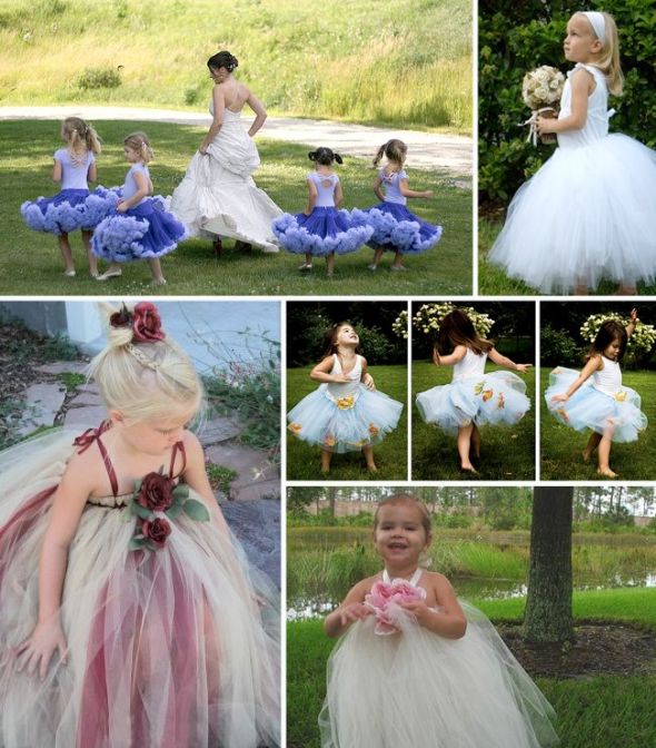 Any good flower girl dresses out there? :  wedding flower girl Tutu 02