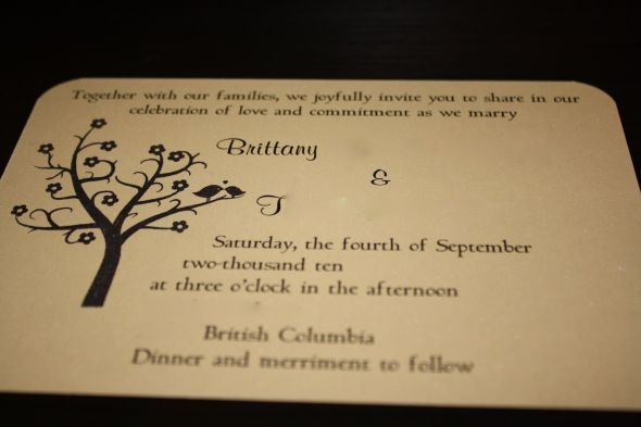 September Brides- Share your invitations! :  wedding Invite