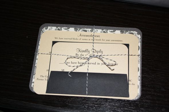 Our DIY invites! :  wedding Invitebundle