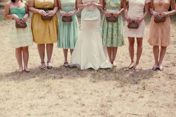 Show Me Your Favorite Mismatched BM Dresses :  wedding mismatched bridesmaids dress Mismatched Maids 