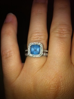 Please show me your wedding bands w/ colored stones! :  wedding Ring