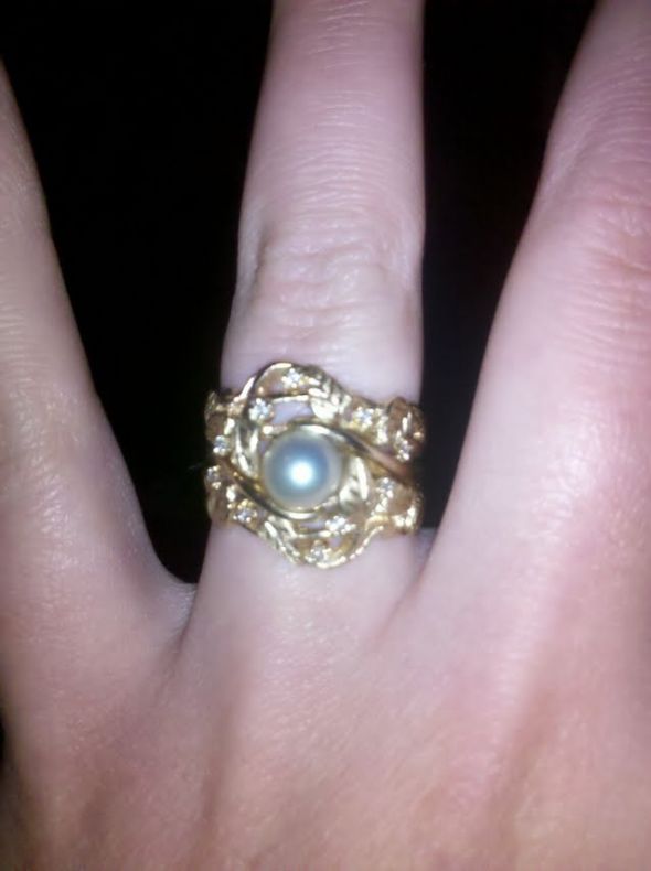 Bee's with curved wedding bands of any kind : wedding curved band chevron band wedding bands My Ring