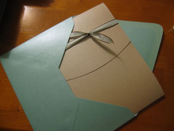 Can I see your invitations bee's? :  wedding paper invitations stationary IMG 3976
