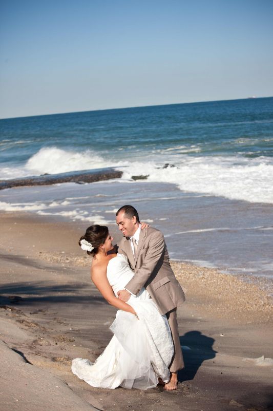 Show me your beach wedding dresses! :  wedding D