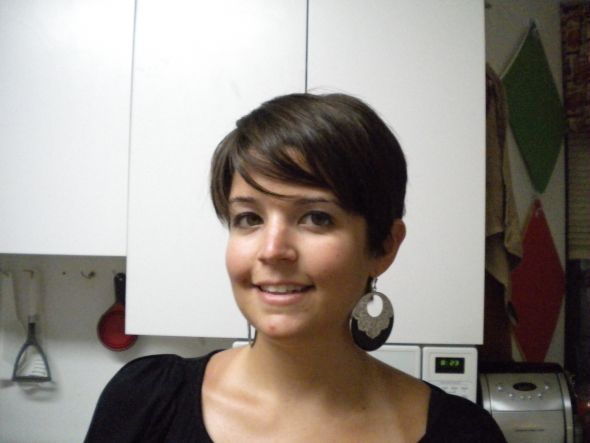 Extreme post-wedding chop!  Before and after... :  wedding After1