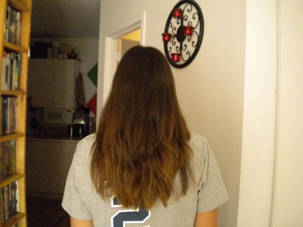 Extreme post-wedding chop!  Before and after... :  wedding Before3