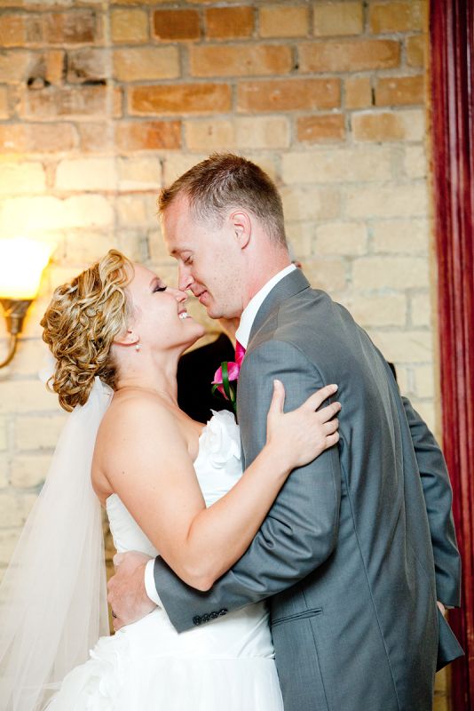 The kiss! : wedding ceremony After Kiss