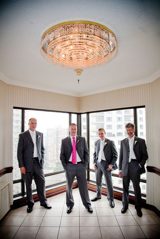 My Rainy Wedding Day Recaps - Part 1 - Getting Ready :  wedding hair dress garter Guys At Window