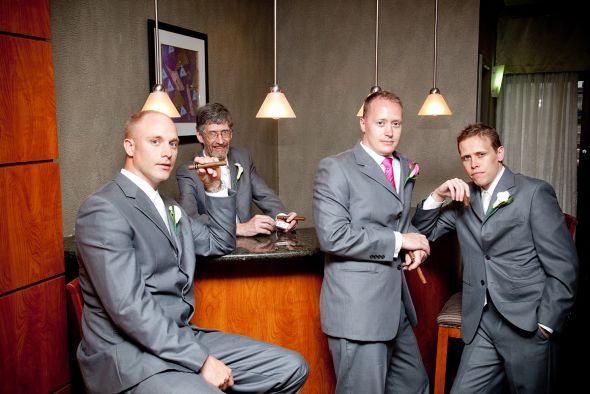 My Rainy Wedding Day Recaps - Part 4 - Wedding Party Pictures :  wedding photographer wedding party Guys Bar
