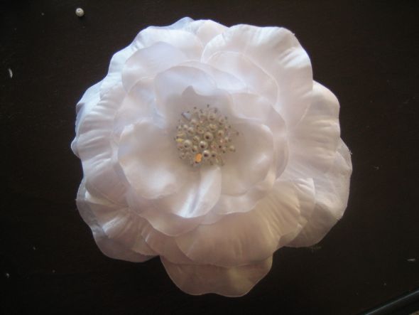 DIY Hair Flower - to feather or not to feather? :  wedding IMG 6162