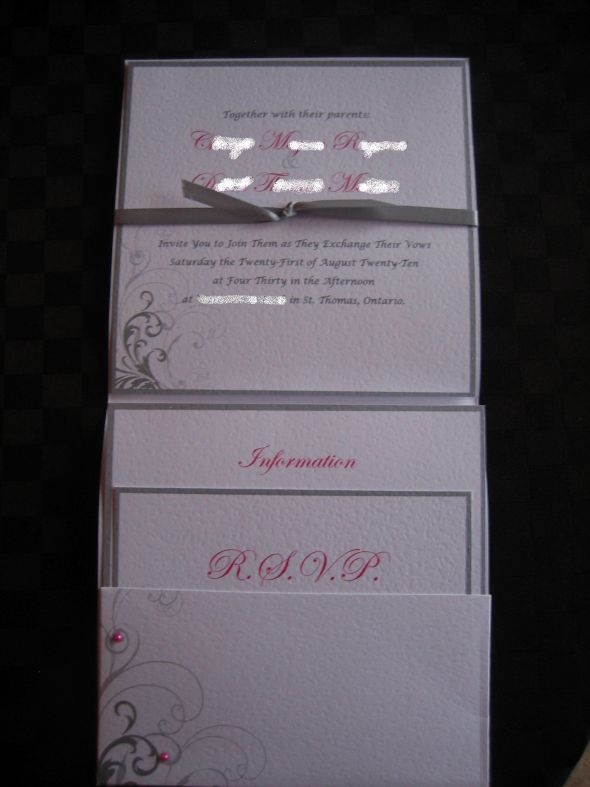 Post your Walmart, Target, Michael's, or inexpensive DIY invites! :  wedding diy invites walmart target michaels 1 cheap inexpensive Invites1