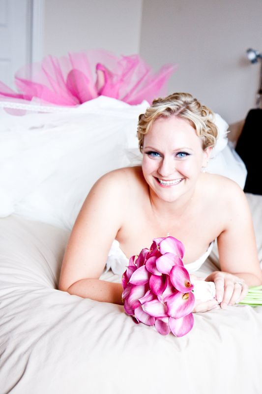 You on your wedding day vs. you in real life - PICS! :  wedding On Bed