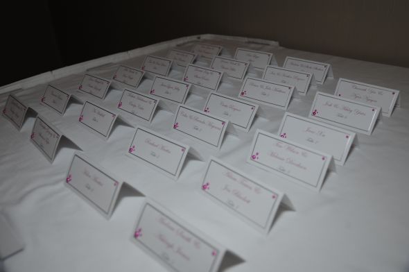 My Rainy Wedding Day Recaps - Part 6 - All the little Details :  wedding flip flop basket diy card box hair flower centerpieces calla lilies table numbers cake Signature Matte