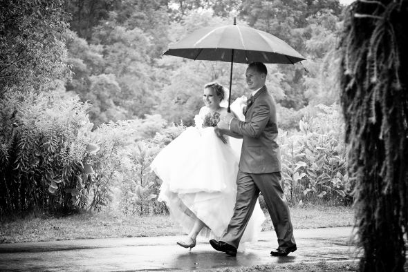 My Rainy Wedding Day Recaps - Part 2B - First Look :  wedding first look photography Umbrella 2