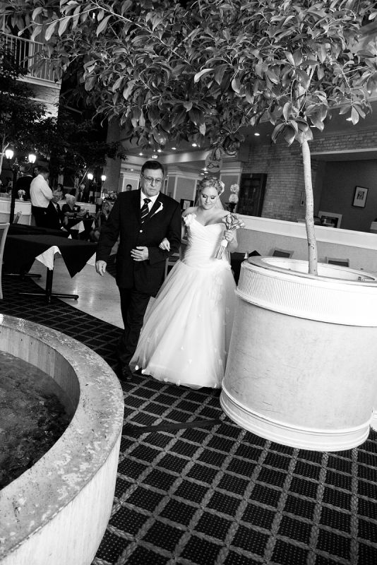 My Rainy Wedding Day Recaps - Part 3 - The Ceremony :  wedding ceremony bm dresses music Aisle With Dad