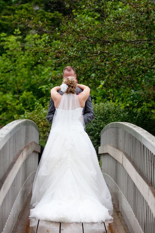 My Rainy Wedding Day Recaps - Part 2B - First Look :  wedding first look photography From The Back
