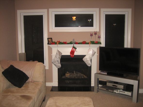 How do you decorate your home for the holidays? :  wedding Xmas Fireplace