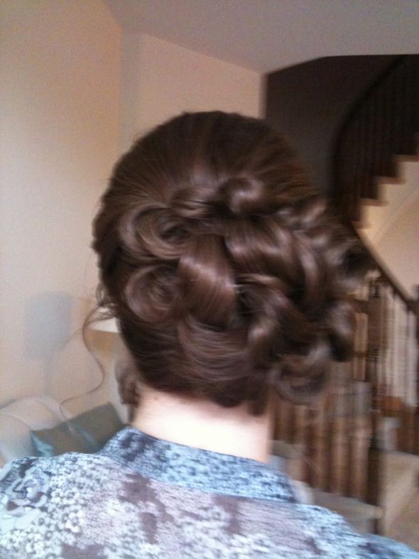 I had my hair and makeup trial! :  wedding IMG 0079