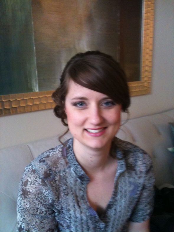 I had my hair and makeup trial! :  wedding IMG 0080